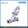 Y type stainless steel SS304 pneumatic angle seat valve